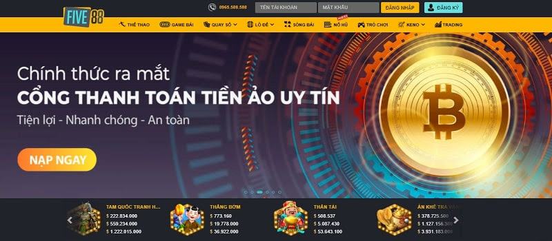 Five88 lừa đảo - Cụm từ khóa hot nhất thời điểm hiện tại 4 nhà cái Five88 lừa đảo