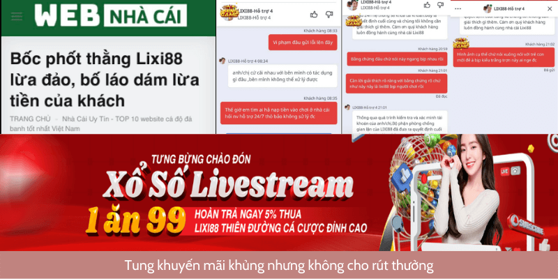 Lixi88 lừa đảo, chiếm đoạt tài sản - Drama chấn động làng bet 2 thông tin sự thực Lixi88 lừa đảo
