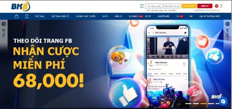 Các phương thức liên hệ của BK8