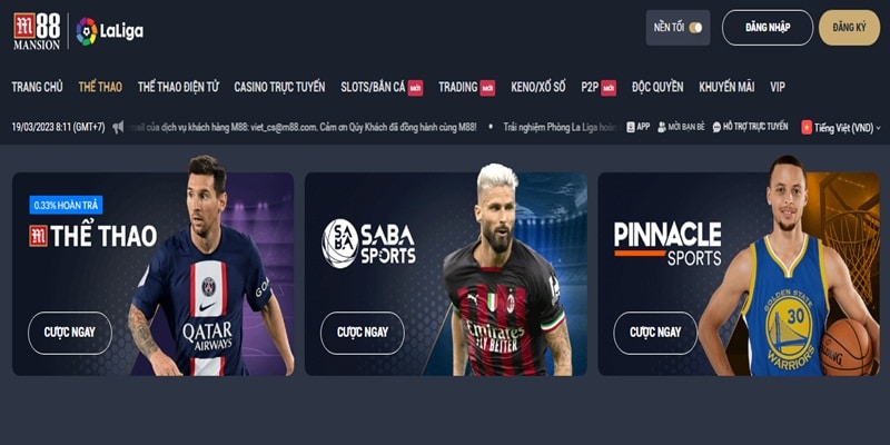 M88 với nhiều môn Thể thao mới lạ thu hút bet thủ
