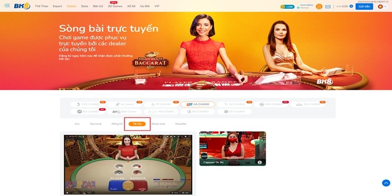 BK8 tạo được sức hút lớn trong Top nhà cái Tài Xỉu