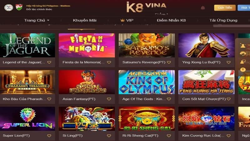Top nhà cái Slot nổ hũ trực tuyến uy tín 14 K8 - Gợi ý chơi game đổi thưởng ấn tượng 2023