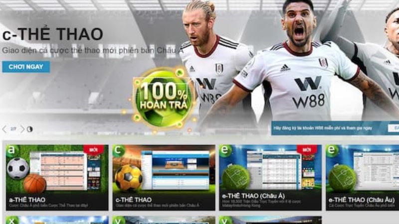 nhà cái thể thaoo w88